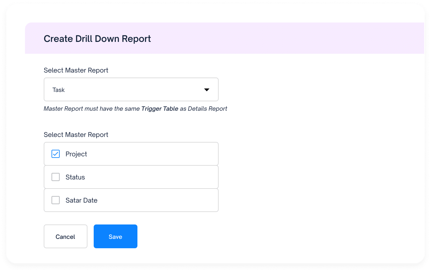 Drill within Reports