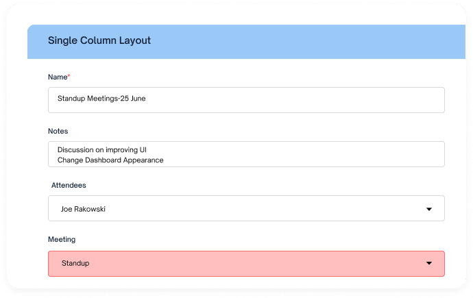 Choose Single Column Layouts for Simplicity