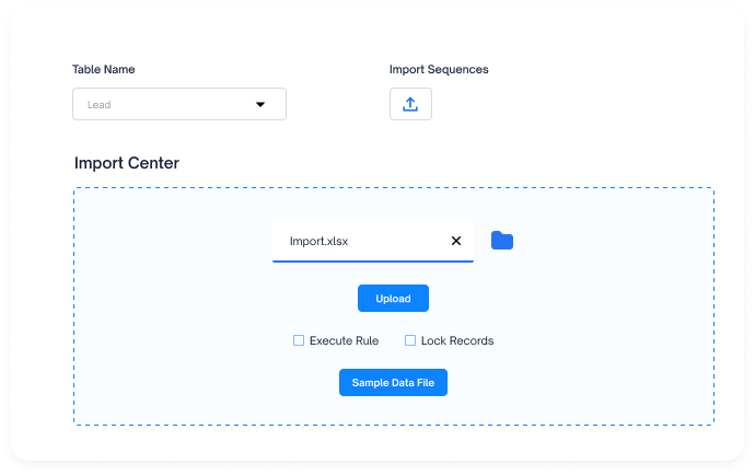 Use Our Import Center to Easily Add Records